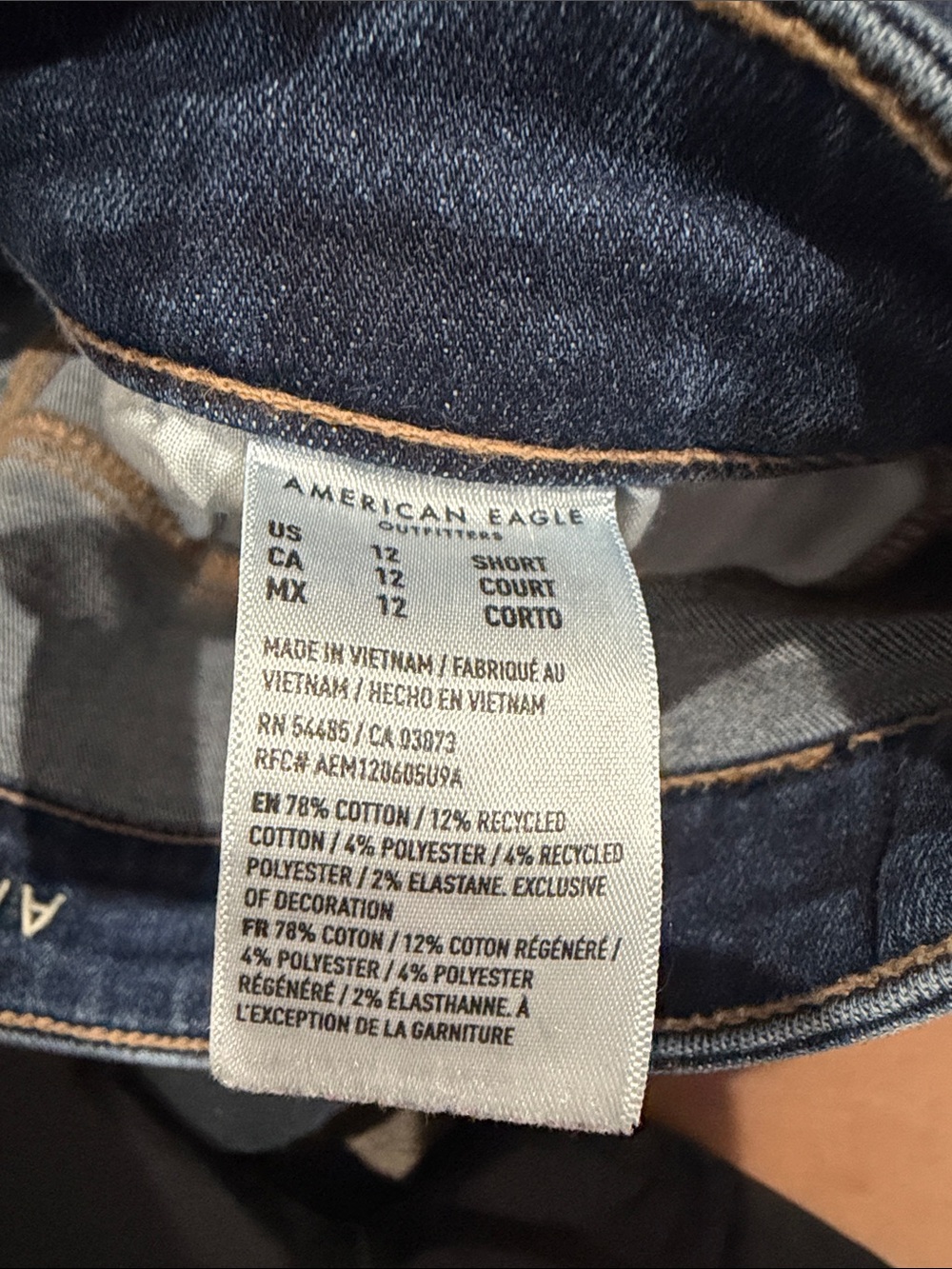 American Eagle Outfitters Indigo High Waist Jeggings 12 Short - Picture 3 of 3